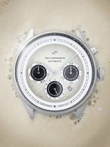 1564 Chronodate Automatic, Steel / Off White