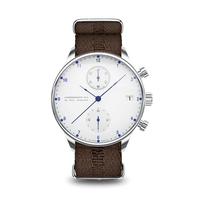 1815 Chronograph, Steel / White