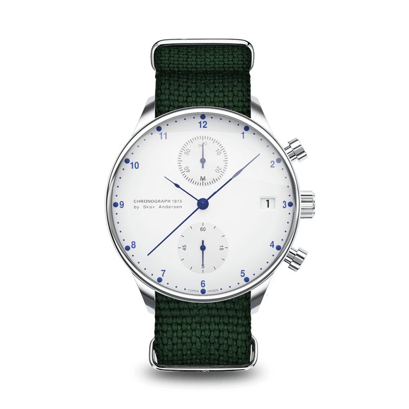 1815 Chronograph, Steel / White