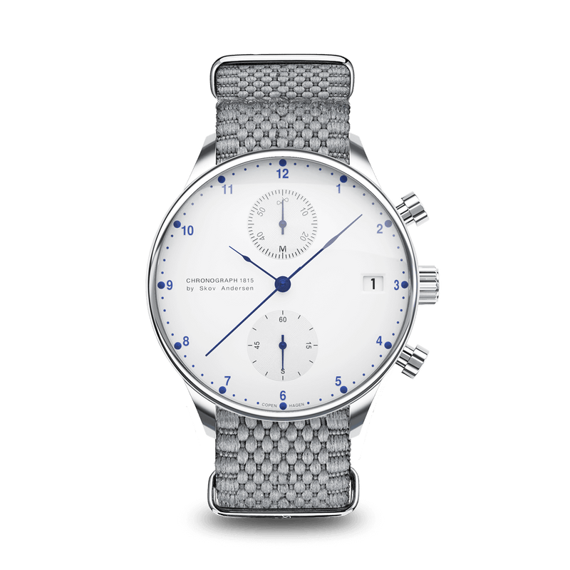 1815 Chronograph, Steel / White