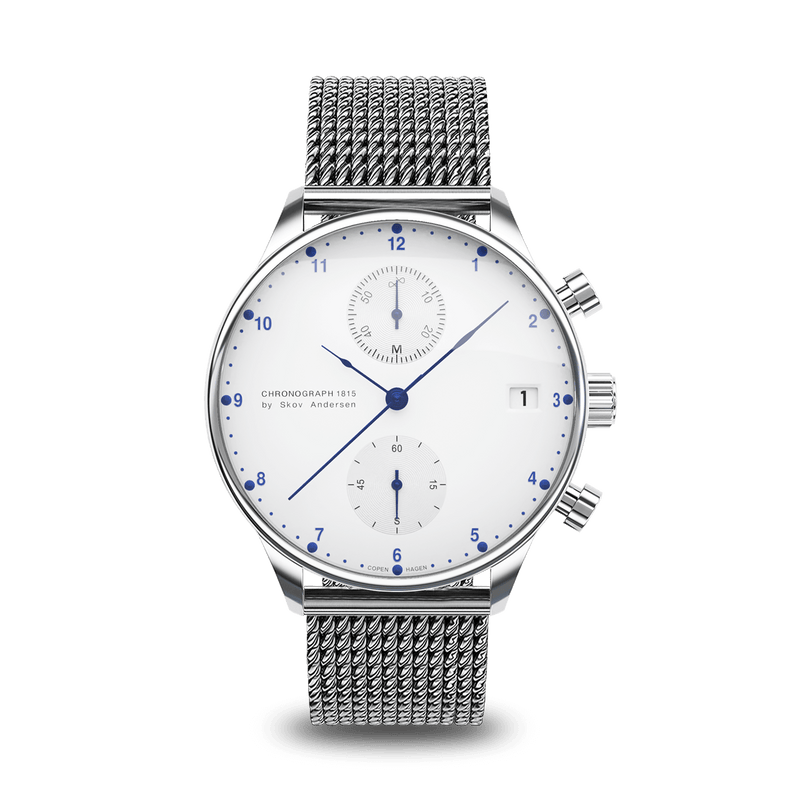 1815 Chronograph, Steel / White