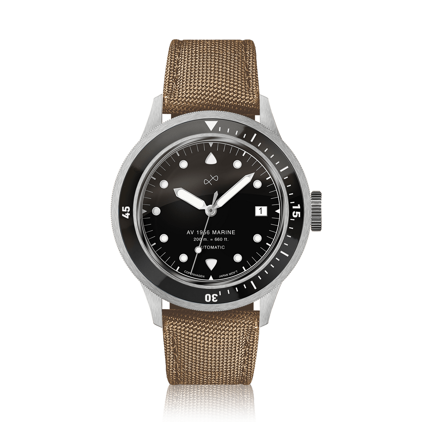 1956 Marine Automatic, Steel / Black | 日本までの配送無料