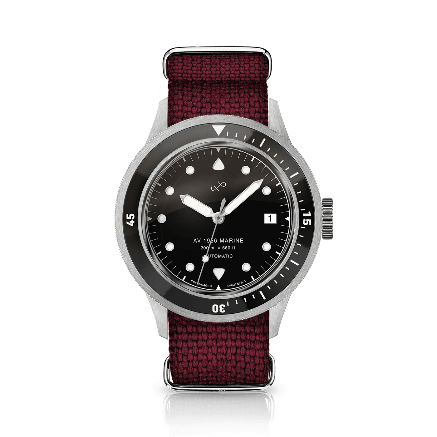 1956 Marine Automatic, Steel / Black | 日本までの配送無料