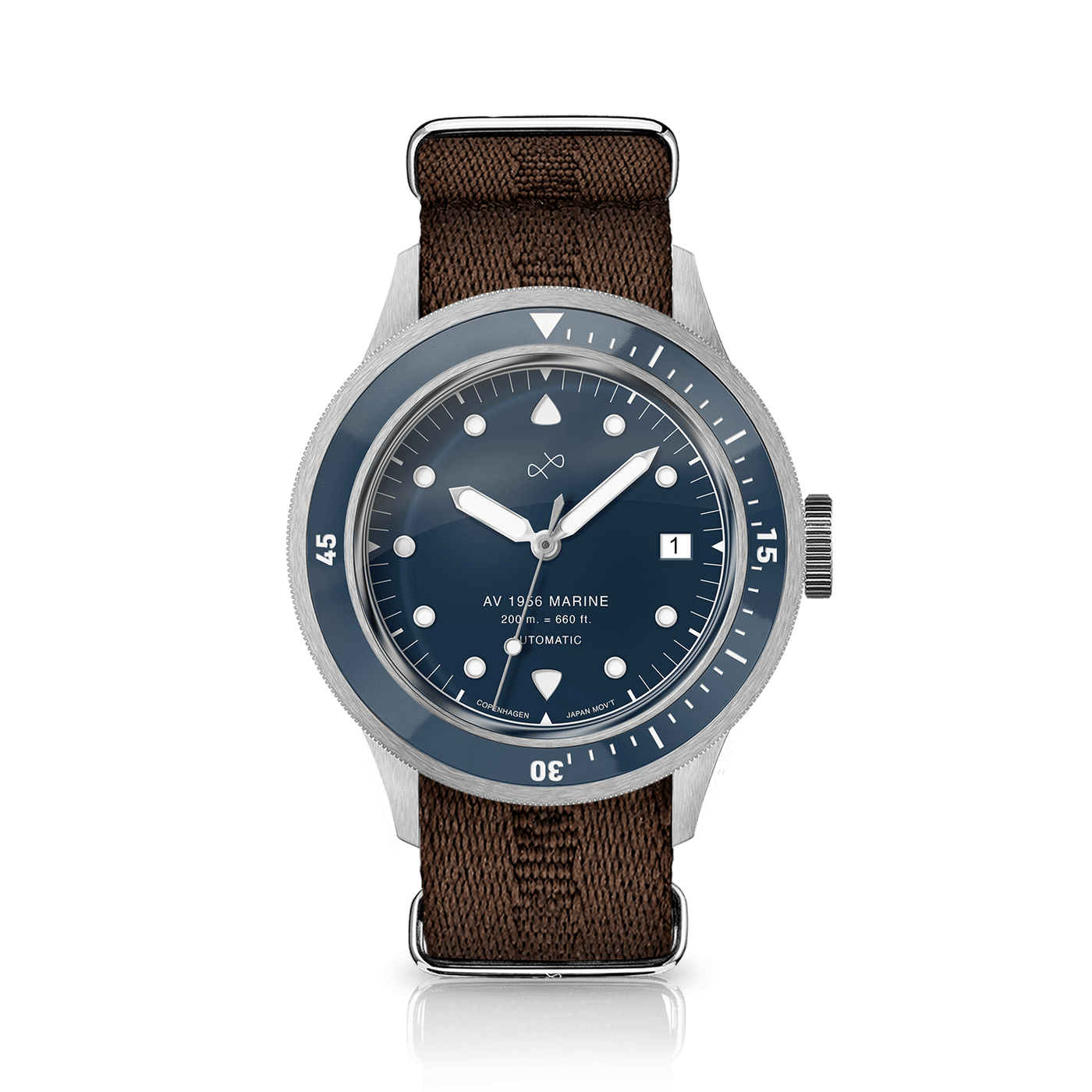 1956 Marine Automatic, Steel / Blue