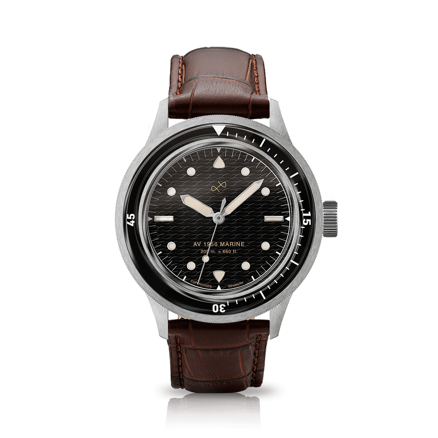 1956 Marine, Steel / Black | 日本までの配送無料