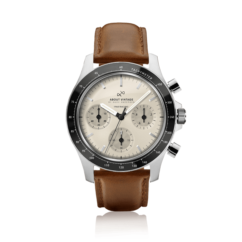 1960 Racing Chronograph, Steel / Off White