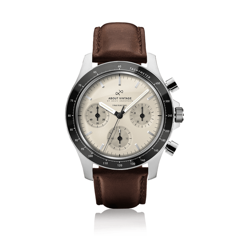 1960 Racing Chronograph, Steel / Off White