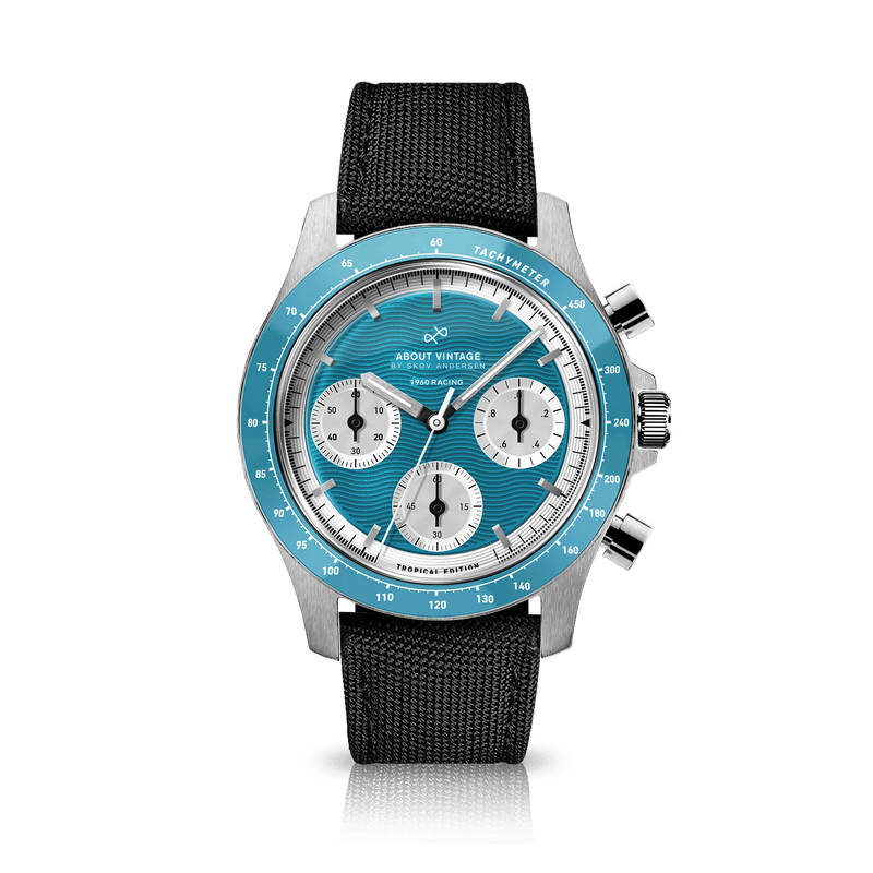 1960 Racing Chronograph, Steel / Tropical Blue