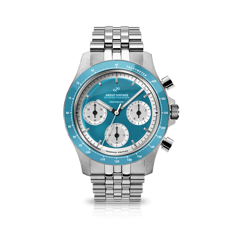 1960 Racing Chronograph, Steel / Tropical Blue