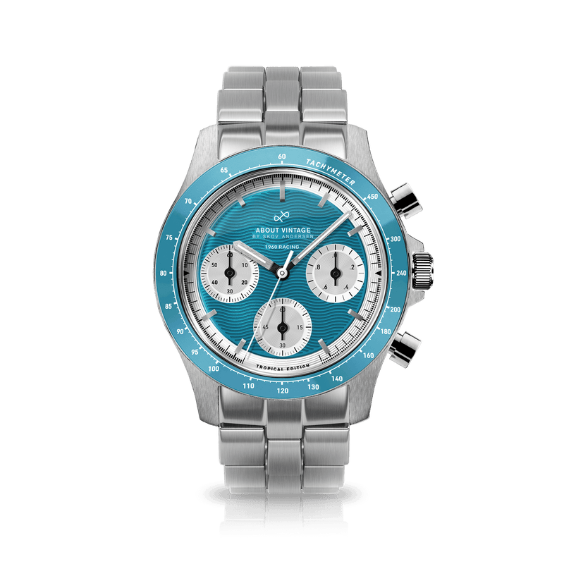 1960 Racing Chronograph, Steel / Tropical Blue