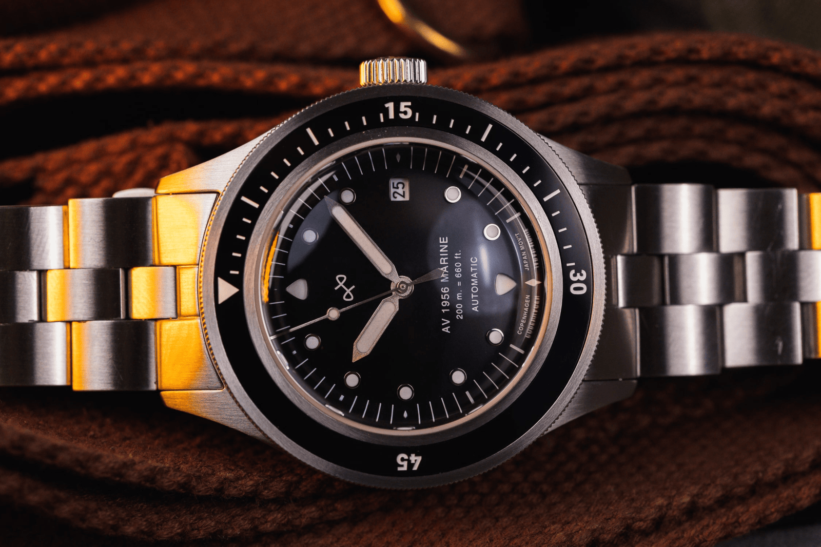 1956 Marine Automatic, Steel / Black | 日本までの配送無料