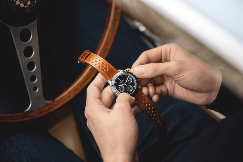 1960 Racing Chronograph, Steel / Midnight Blue