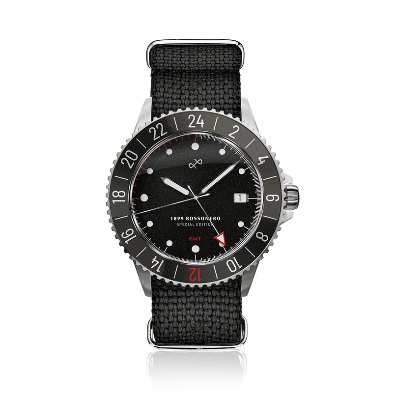 1899 Rossonero GMT, Steel / Black