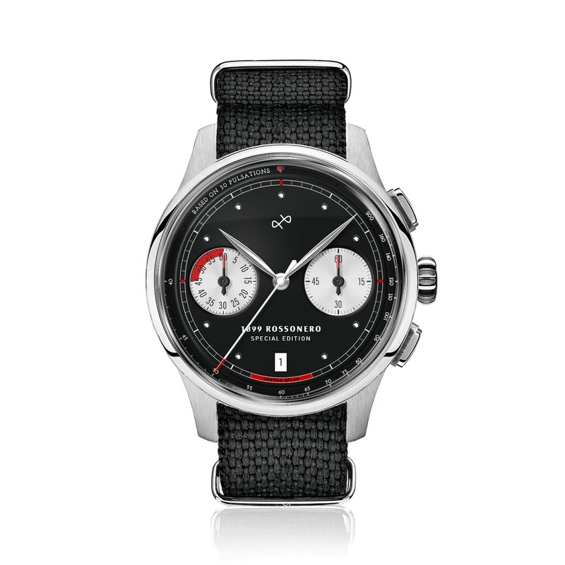 1899 Rossonero Chronograph, Steel / Black