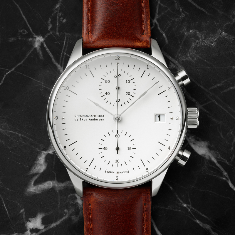 1844 Chronograph, Steel / White