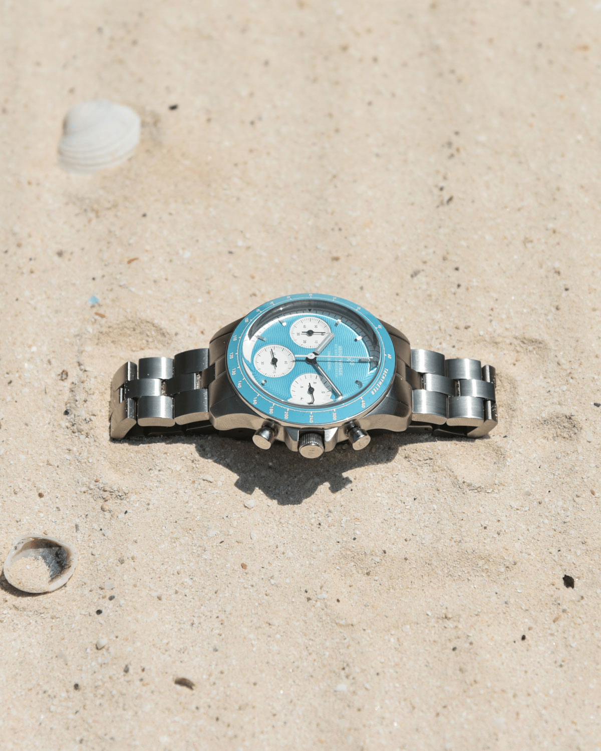 1960 Racing Chronograph, Steel / Tropical Blue | 日本までの配送無料