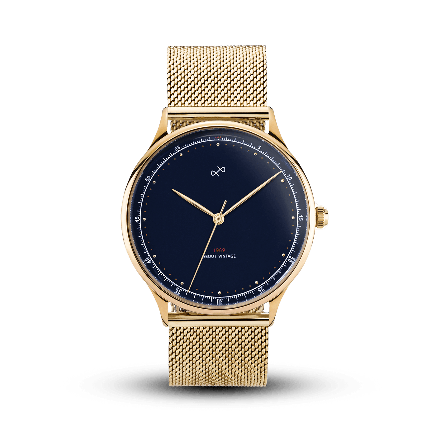 1969 Vintage, Gold / Midnight Blue - Special Edition – 39mm | 日本までの配送無料