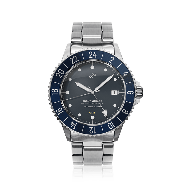 1954 GMT World Traveler, Steel / Blue | 日本までの配送無料