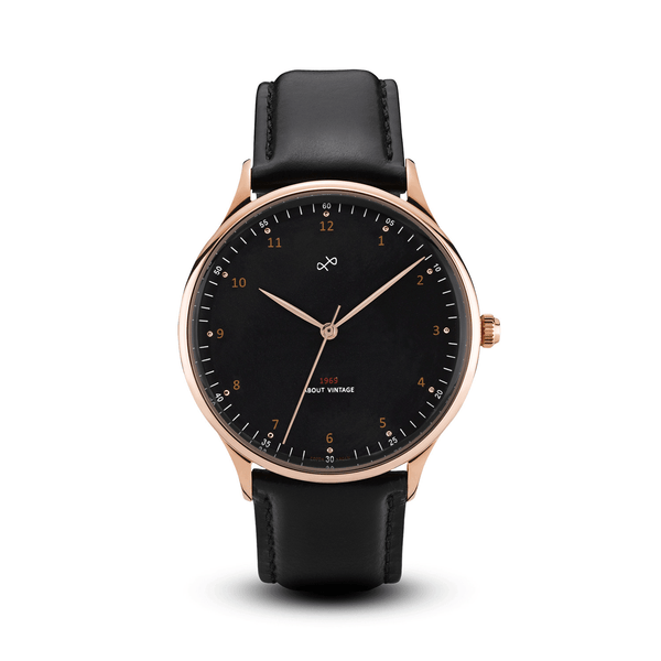 1969 Vintage, Rose Gold / Black – 36mm | 日本までの配送無料