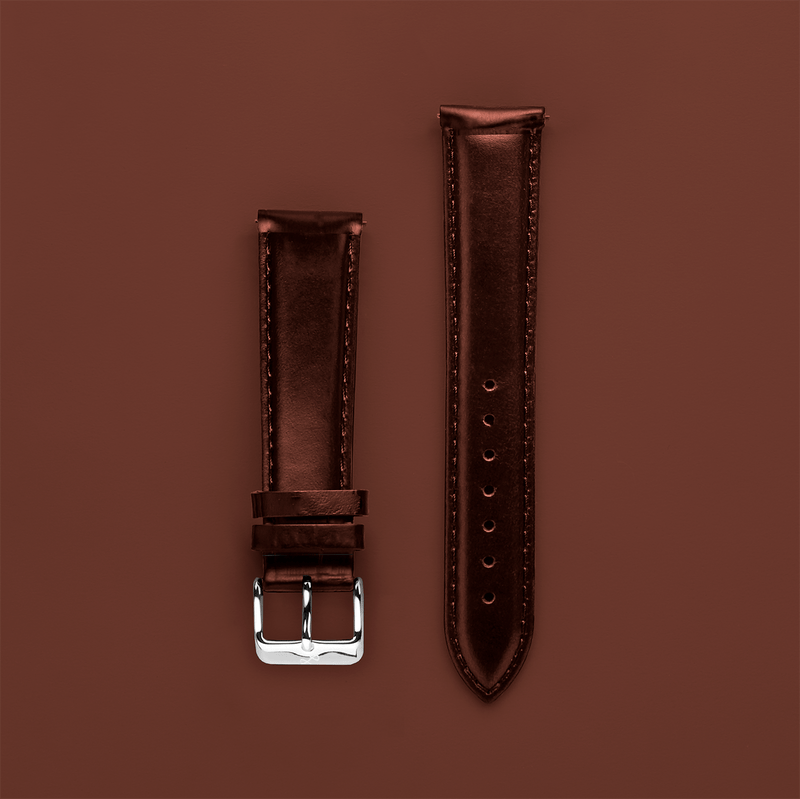 Pin Buckle - Dark Brown Leather